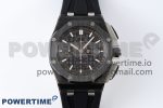 Royal Oak Offshore 44mm Black Ceramic APF 1:1 Best Edition Black Dial on Rubber Strap A3126