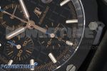 Royal Oak Offshore 44mm Black Ceramic APF 1:1 Best Edition Black Dial on Rubber Strap A3126 - Image 5