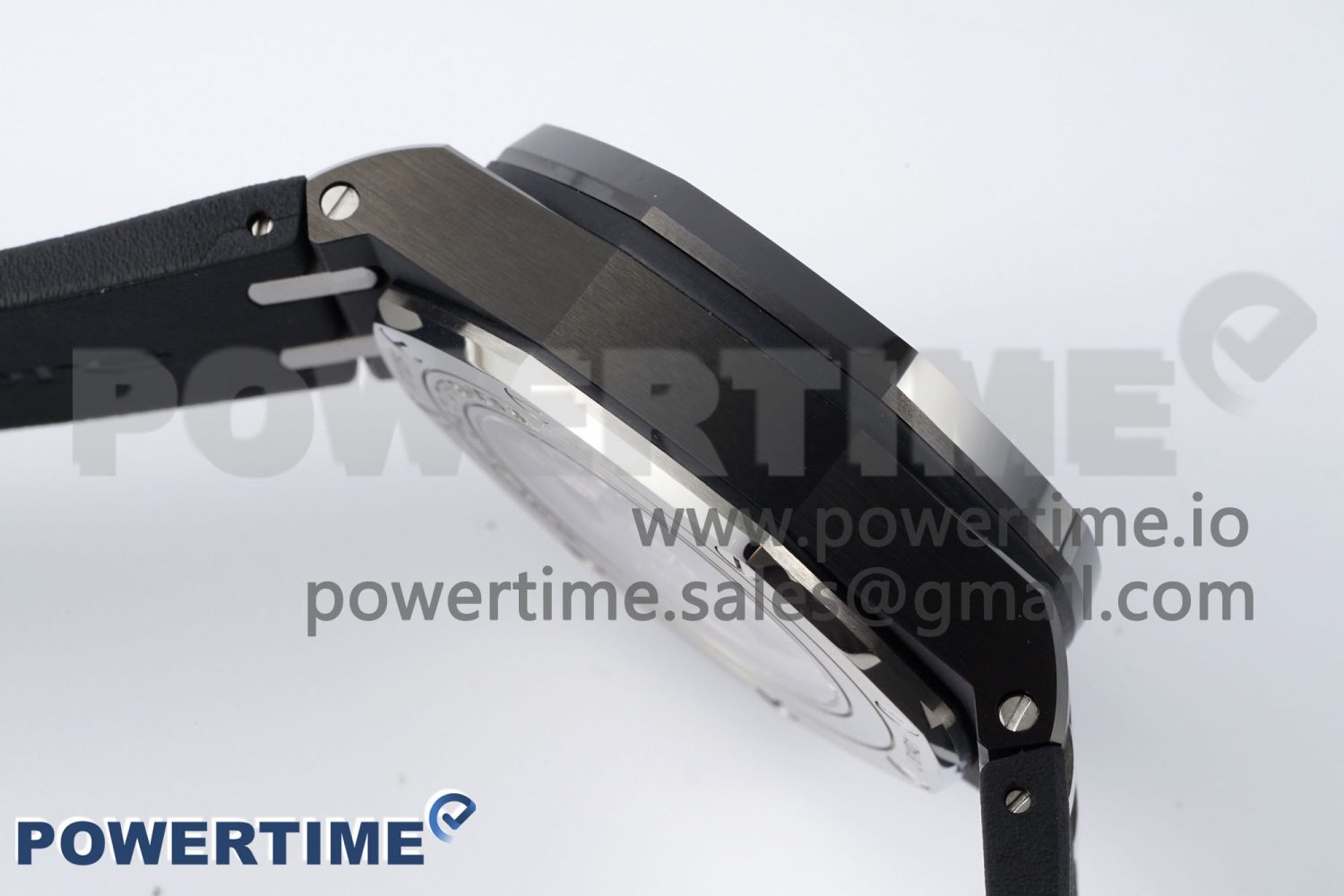 Royal Oak Offshore 44mm Real Ceramic APF 1:1 Best Edition Black Dial White Inner Bezel on Rubber Strap A3126 - Image 7
