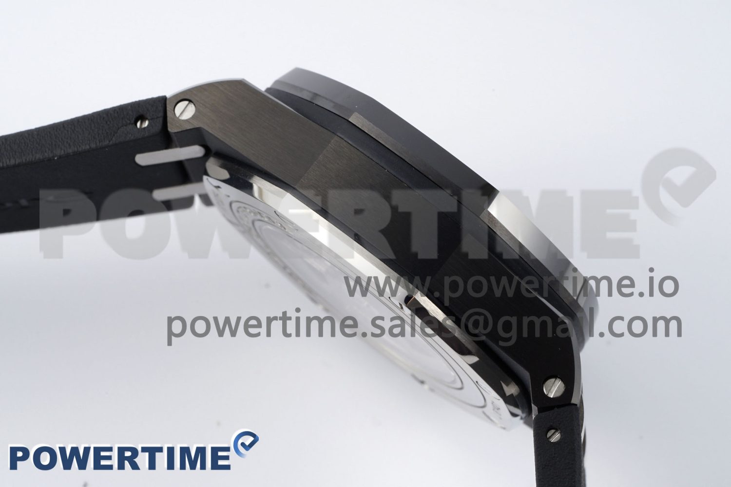 Royal Oak Offshore 44mm Black Ceramic APF 1:1 Best Edition Black Dial on Rubber Strap A3126 - Image 7