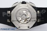 Royal Oak Offshore 44mm Black Ceramic APF 1:1 Best Edition Black Dial on Rubber Strap A3126 - Image 8