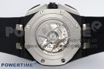 Royal Oak Offshore 44mm Black Ceramic Case APF 1:1 Best Edition Black Dial on Black Rubber Strap A3126 - Image 8