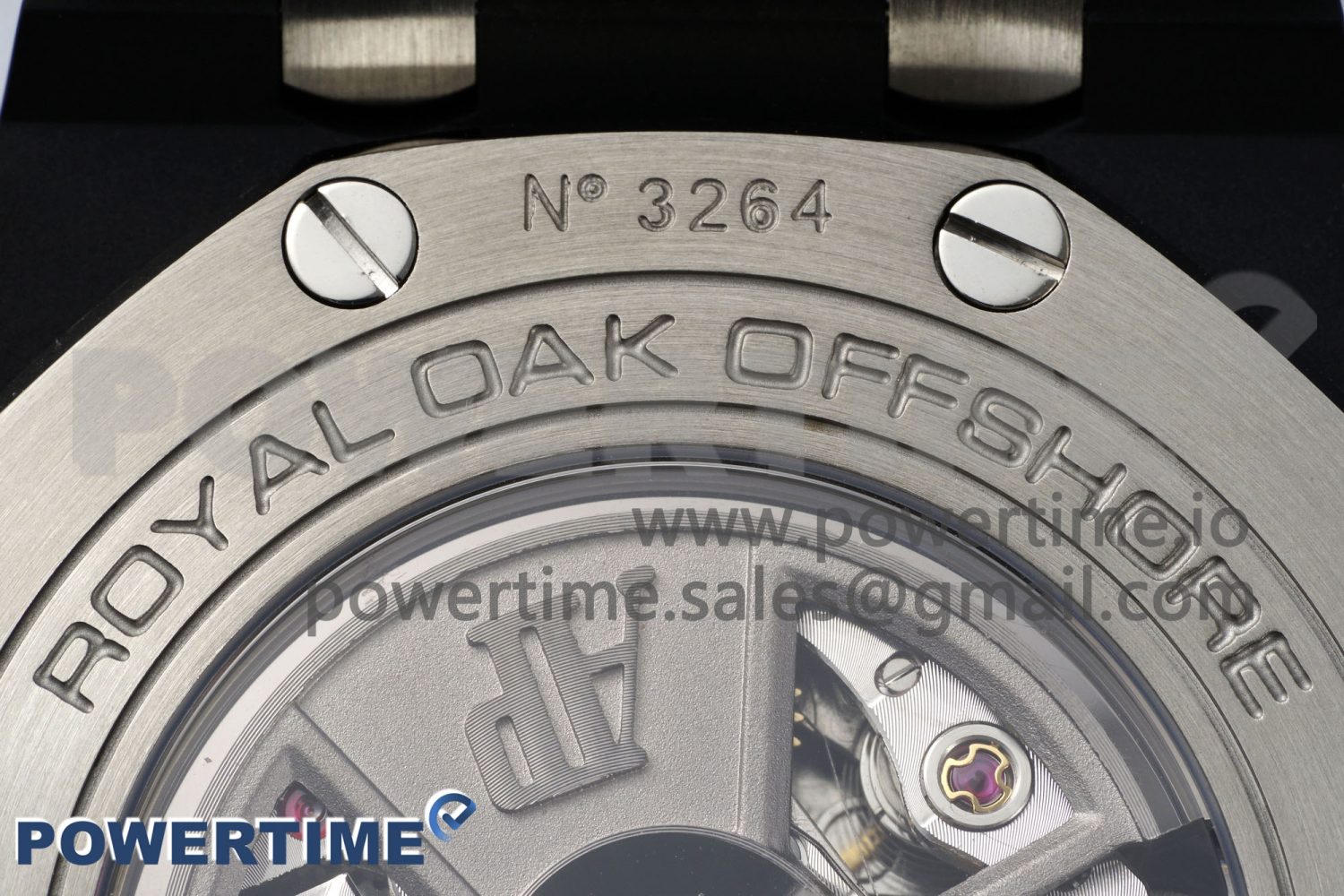 Royal Oak Offshore 44mm Black Ceramic Case APF 1:1 Best Edition Black Dial on Black Rubber Strap A3126 - Image 10