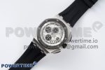 Royal Oak Offshore 44mm SS Ceramic Bezel APF 1:1 Best Edition White Dial on Rubber Strap A3126 - Image 2