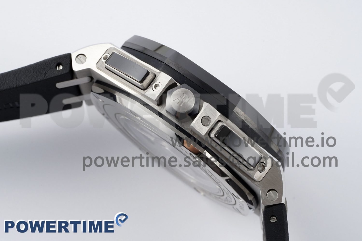 Royal Oak Offshore 44mm SS Ceramic Bezel APF 1:1 Best Edition White Dial on Rubber Strap A3126 - Image 6