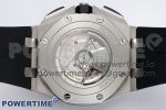 Royal Oak Offshore 44mm SS Ceramic Bezel APF 1:1 Best Edition White Dial on Rubber Strap A3126 - Image 9