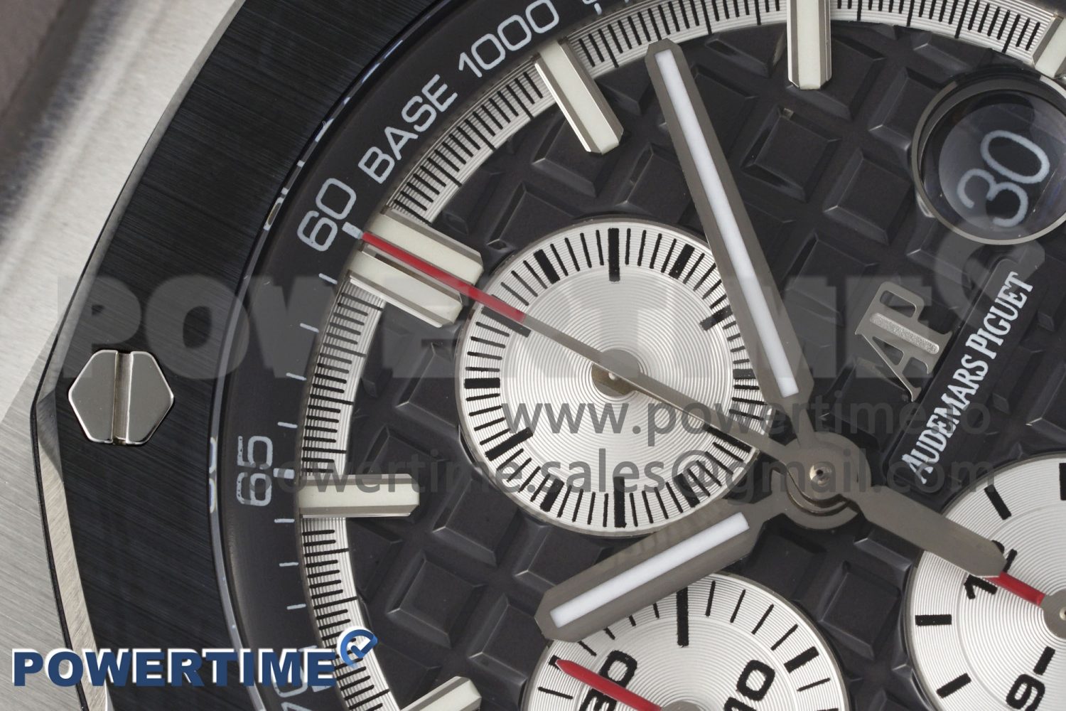 Royal Oak Offshore 44mm SS Ceramic Bezel APF 1:1 Best Edition Gray Dial on Rubber Strap A3126 - Image 4