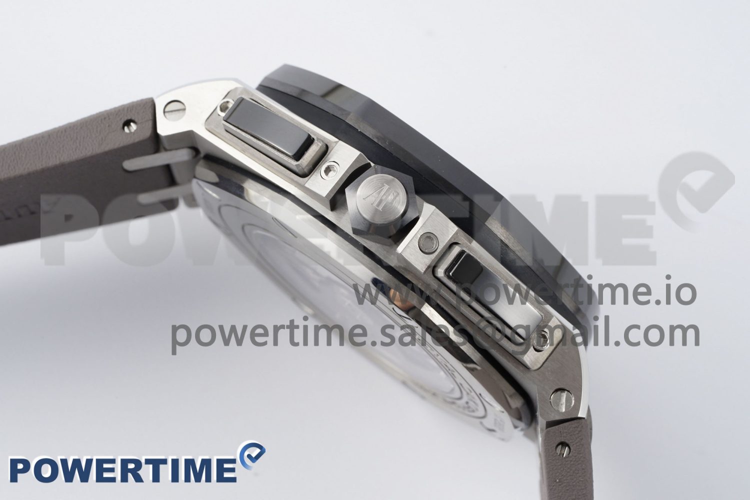 Royal Oak Offshore 44mm SS Ceramic Bezel APF 1:1 Best Edition Gray Dial on Rubber Strap A3126 - Image 6