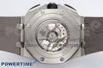 Royal Oak Offshore 44mm SS Black Ceramic Bezel APF 1:1 Best Edition Gray/Blue Dial on Gray Rubber Strap A3126 - Image 8