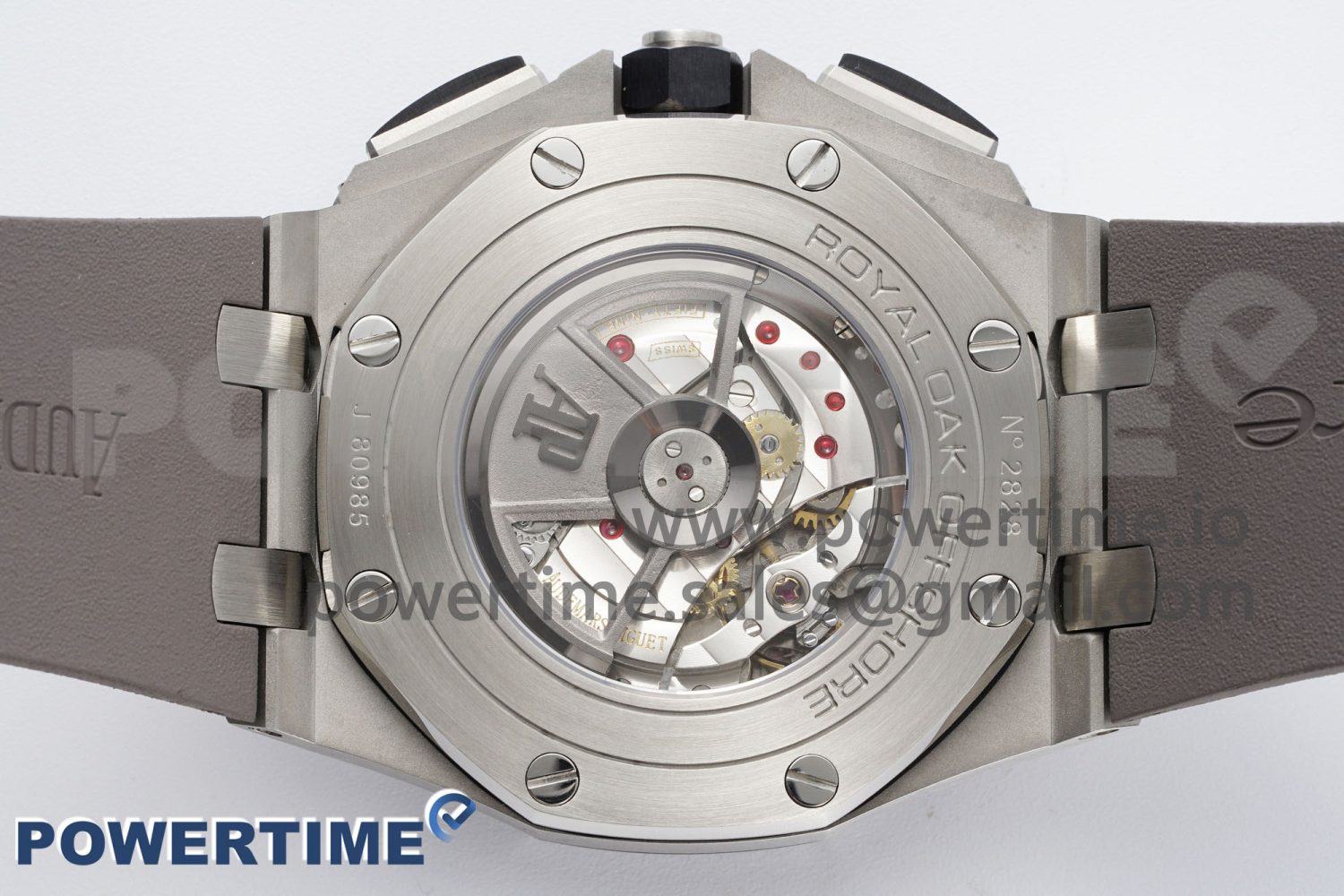 Royal Oak Offshore 44mm SS Ceramic Bezel APF 1:1 Best Edition Gray Dial on Rubber Strap A3126 - Image 8