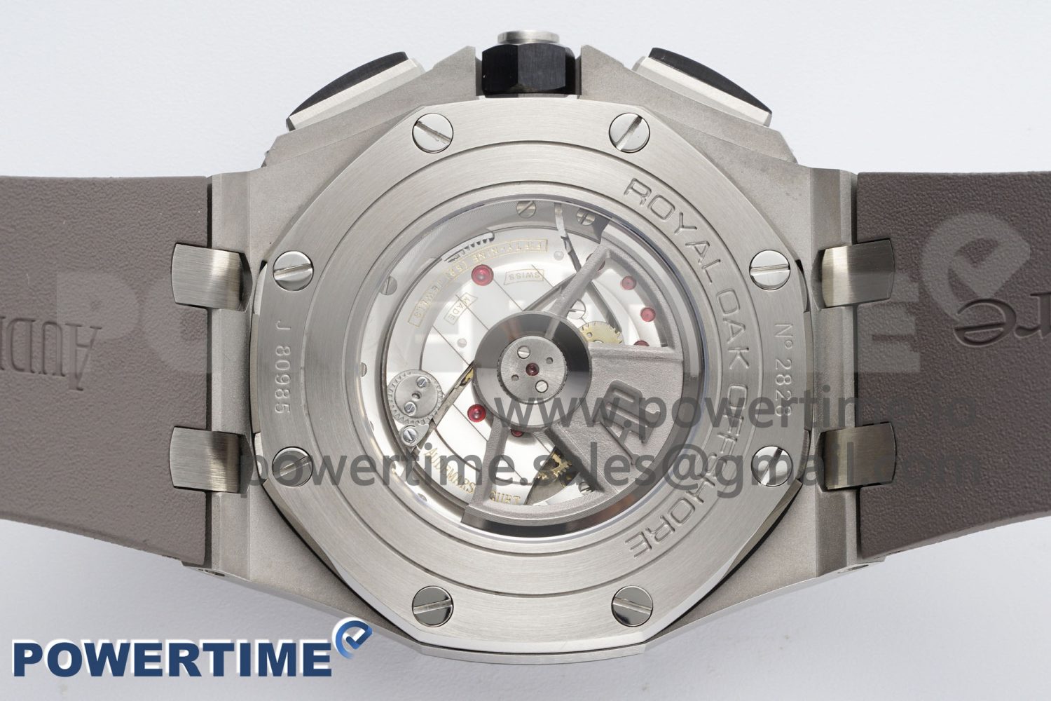 Royal Oak Offshore 44mm SS Ceramic Bezel APF 1:1 Best Edition Gray Dial on Rubber Strap A3126 - Image 9