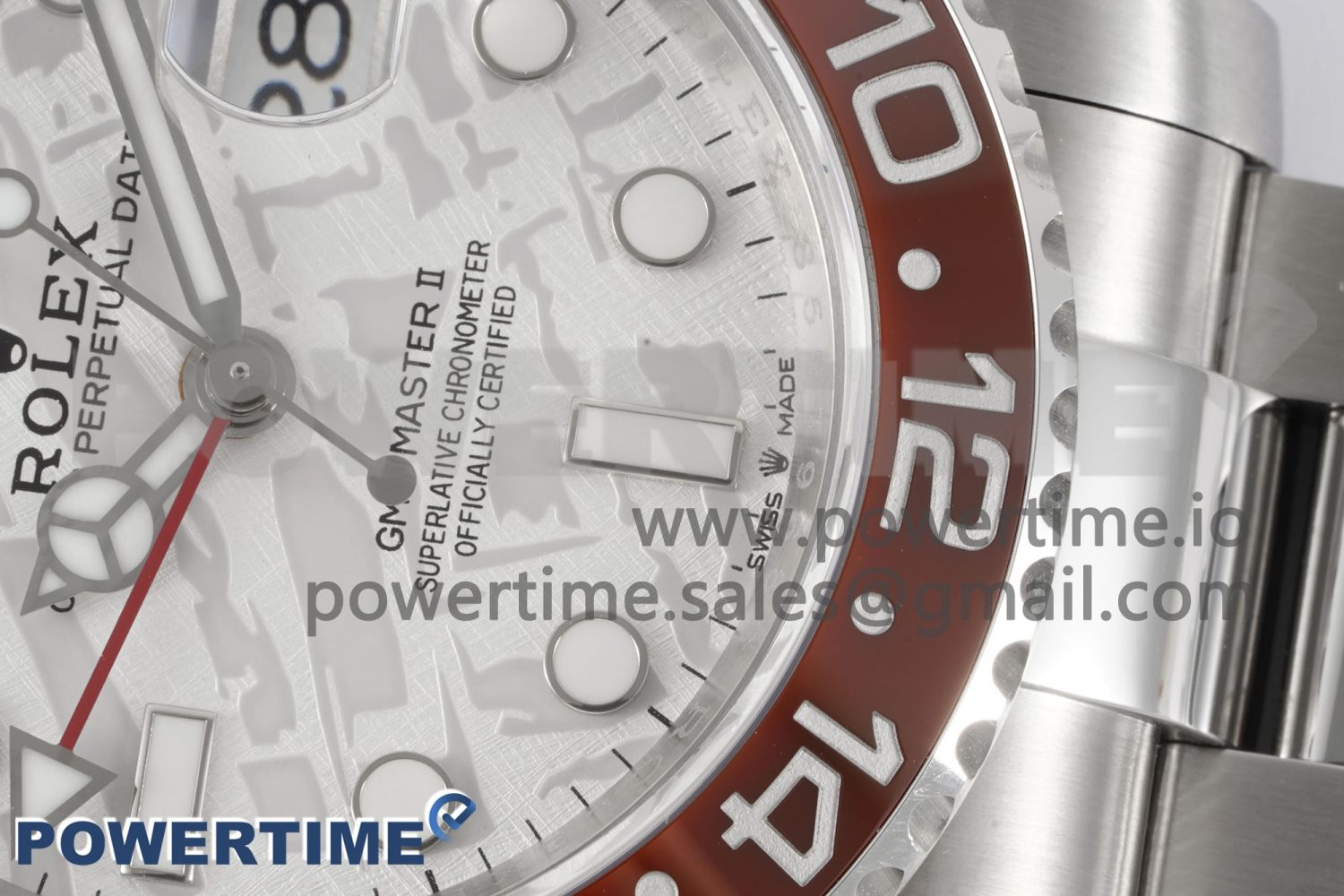 GMT Master II 126719 BLRO 904L SS APF 1:1 Best Edition Meteorite Dial on Oyster Bracelet VR3186 CHS - Image 5
