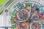 Royal Oak Offshore 44mm Transparent APF Best Edition Colorful Dial on Green Rubber Strap A3126 - Image 4