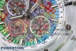 Royal Oak Offshore 44mm Transparent APF Best Edition Colorful Dial on Green Rubber Strap A3126 - Image 5