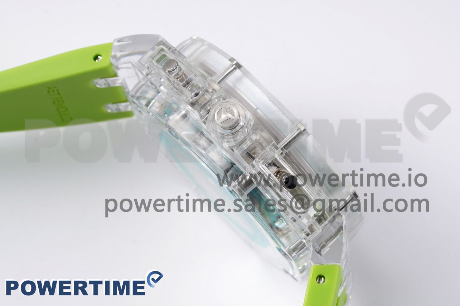 Royal Oak Offshore 44mm Transparent APF Best Edition Colorful Dial on Green Rubber Strap A3126 - Image 6