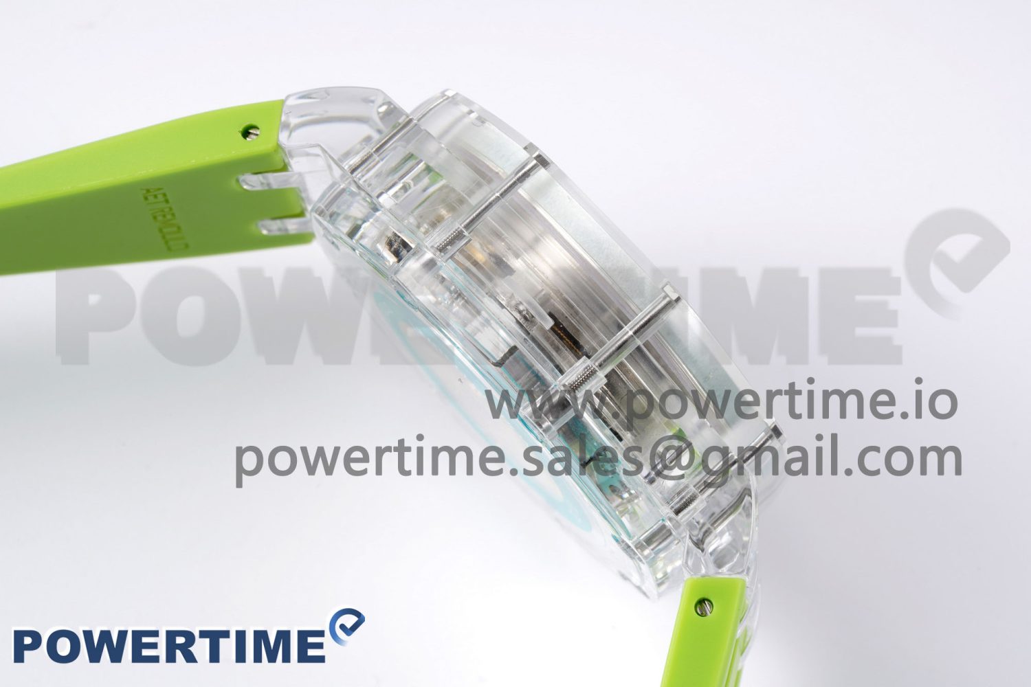 Royal Oak Offshore 44mm Transparent APF Best Edition Colorful Dial on Green Rubber Strap A3126 - Image 7