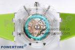 Royal Oak Offshore 44mm Transparent APF Best Edition Colorful Dial on Green Rubber Strap A3126 - Image 8