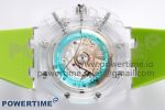 Royal Oak Offshore 44mm Transparent APF Best Edition Colorful Dial on Green Rubber Strap A3126 - Image 9