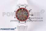 Royal Oak Offshore 44mm Transparent APF Best Edition Red Dial on White Rubber Strap A3126