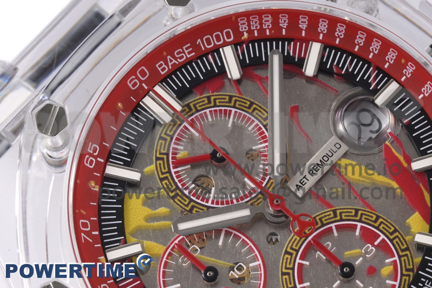 Royal Oak Offshore 44mm Transparent APF Best Edition Red Dial on White Rubber Strap A3126 - Image 4