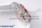 Royal Oak Offshore 44mm Transparent APF Best Edition Red Dial on White Rubber Strap A3126 - Image 6