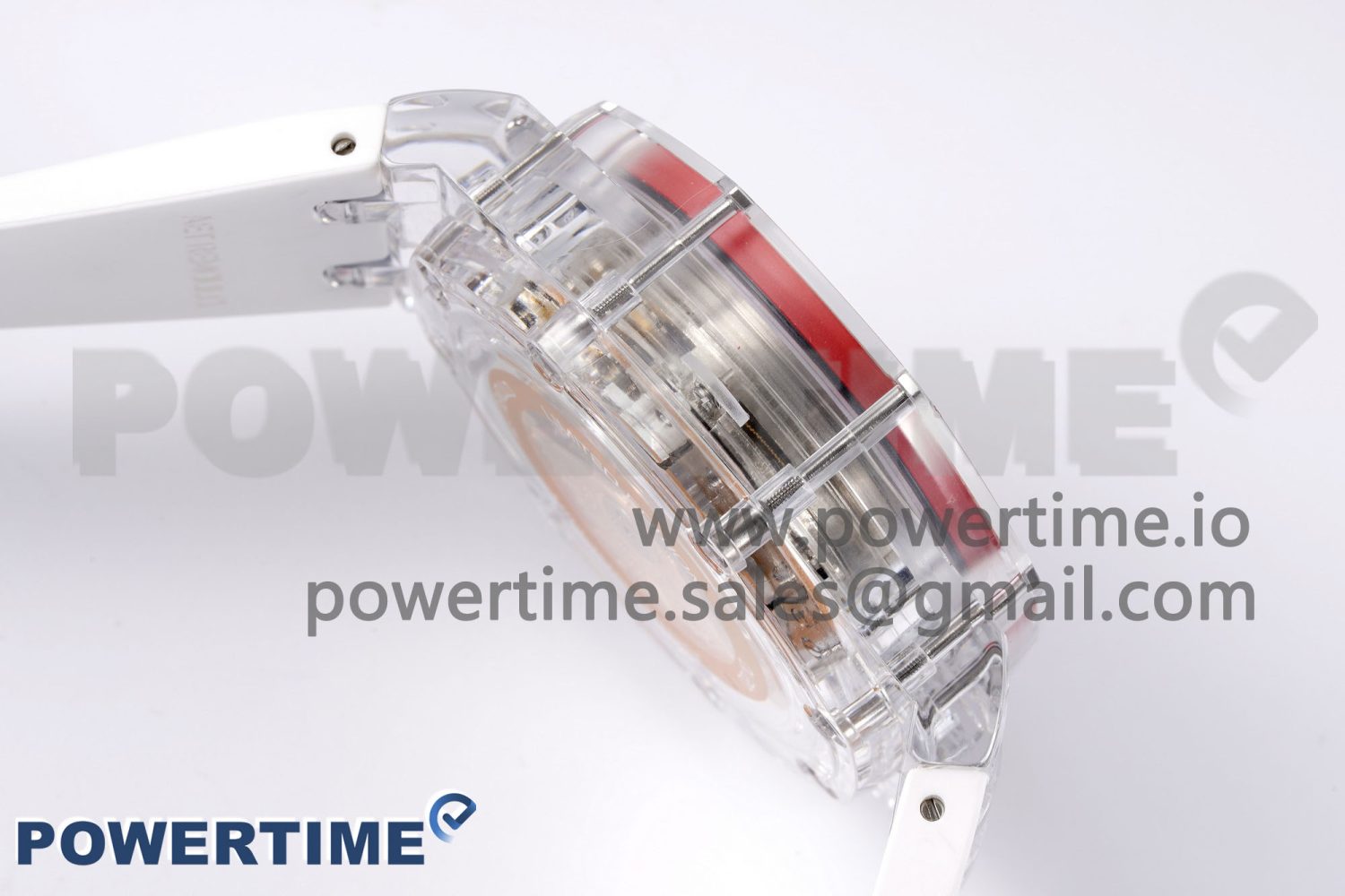 Royal Oak Offshore 44mm Transparent APF Best Edition Red Dial on White Rubber Strap A3126 - Image 7