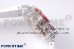 Royal Oak Offshore 44mm Transparent APF Best Edition Red Dial on White Rubber Strap A3126 - Image 7
