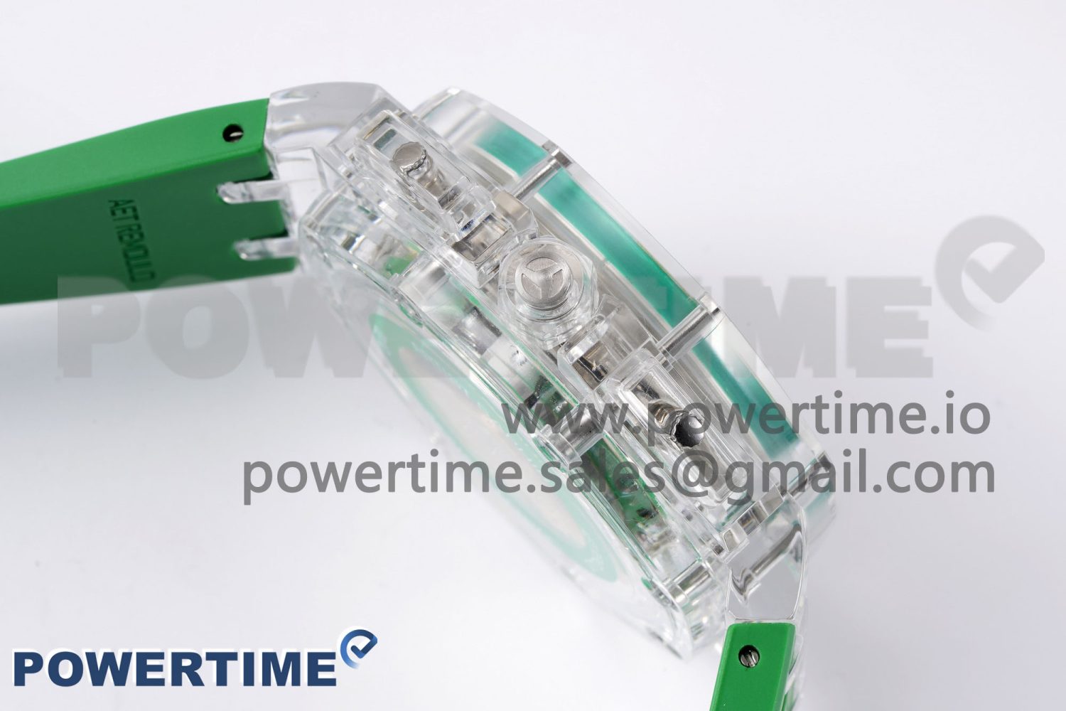 Royal Oak Offshore 44mm Transparent APF Best Edition Green Dial on Green Rubber Strap A3126 - Image 6