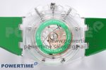 Royal Oak Offshore 44mm Transparent APF Best Edition Green Dial on Green Rubber Strap A3126 - Image 9