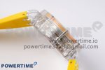 Royal Oak Offshore 44mm Transparent APF Best Edition Yellow Dial on Yellow Rubber Strap A3126 - Image 7