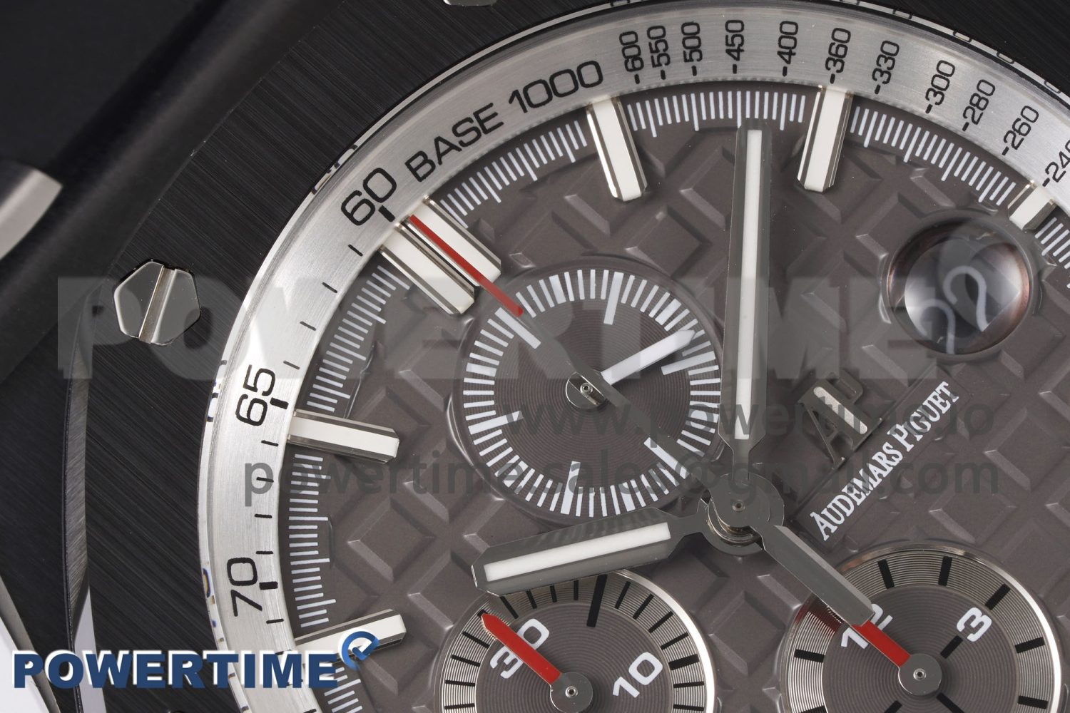 Royal Oak Offshore 44mm Black Ceramic APF 1:1 Best Edition Gray Dial on Black Rubber Strap A3126 - Image 4