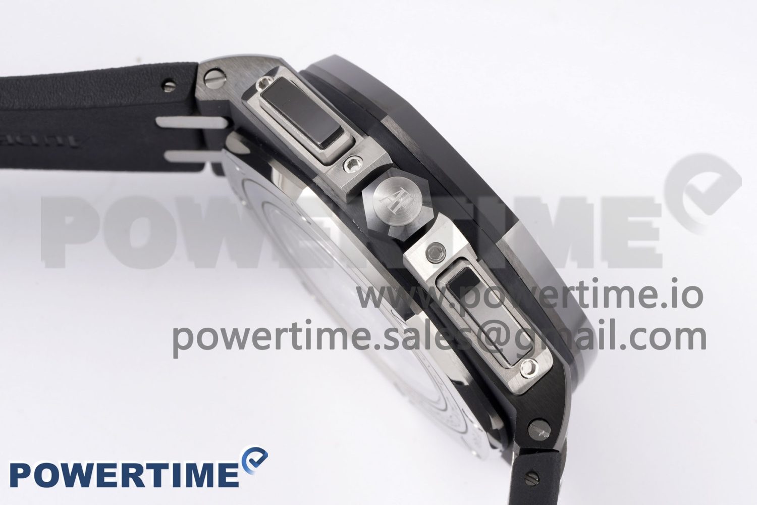 Royal Oak Offshore 44mm Black Ceramic APF 1:1 Best Edition Gray Dial on Black Rubber Strap A3126 - Image 6