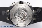 Royal Oak Offshore 44mm Black Ceramic APF 1:1 Best Edition Gray Dial on Black Rubber Strap A3126 - Image 8
