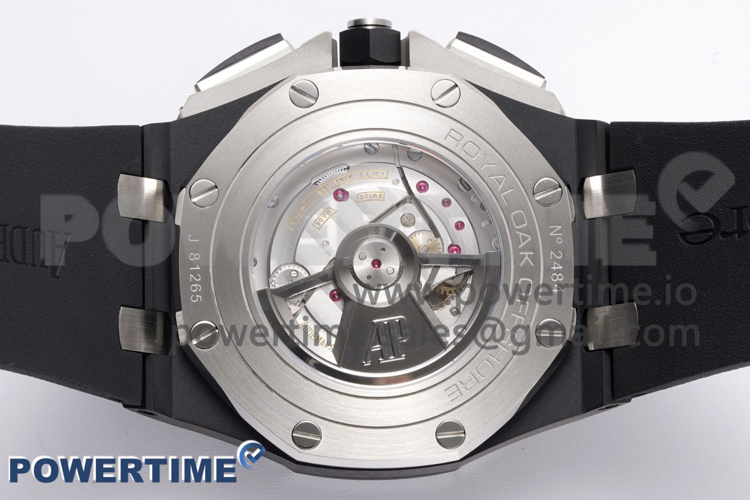 Royal Oak Offshore 44mm Black Ceramic APF 1:1 Best Edition Gray Dial on Black Rubber Strap A3126 - Image 9