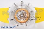 Royal Oak Offshore 44mm Transparent APF Best Edition Yellow Dial on Yellow Rubber Strap A3126 - Image 9