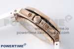 Royal Oak Offshore 44mm RG APF 1:1 Best Edition White Dial on White Rubber Strap A3126 - Image 6