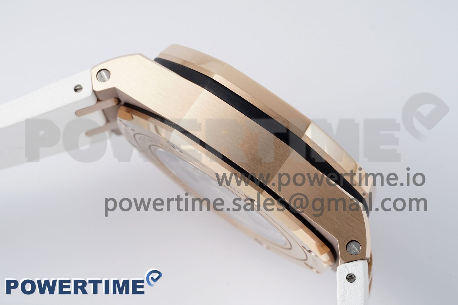 Royal Oak Offshore 44mm RG APF 1:1 Best Edition White Dial on White Rubber Strap A3126 - Image 7
