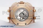 Royal Oak Offshore 44mm RG APF 1:1 Best Edition White Dial on White Rubber Strap A3126 - Image 9