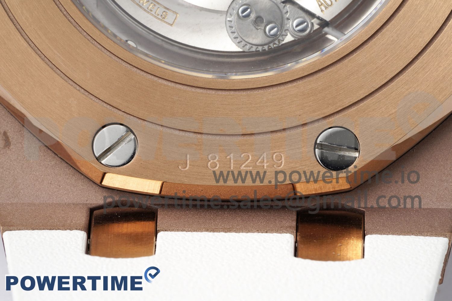 Royal Oak Offshore 44mm RG APF 1:1 Best Edition White Dial on White Rubber Strap A3126 - Image 11
