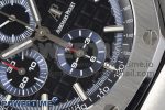 Royal Oak Offshore 44mm SS APF 1:1 Best Edition Black/Blue Dial on Black Leather Strap A3126 - Image 5