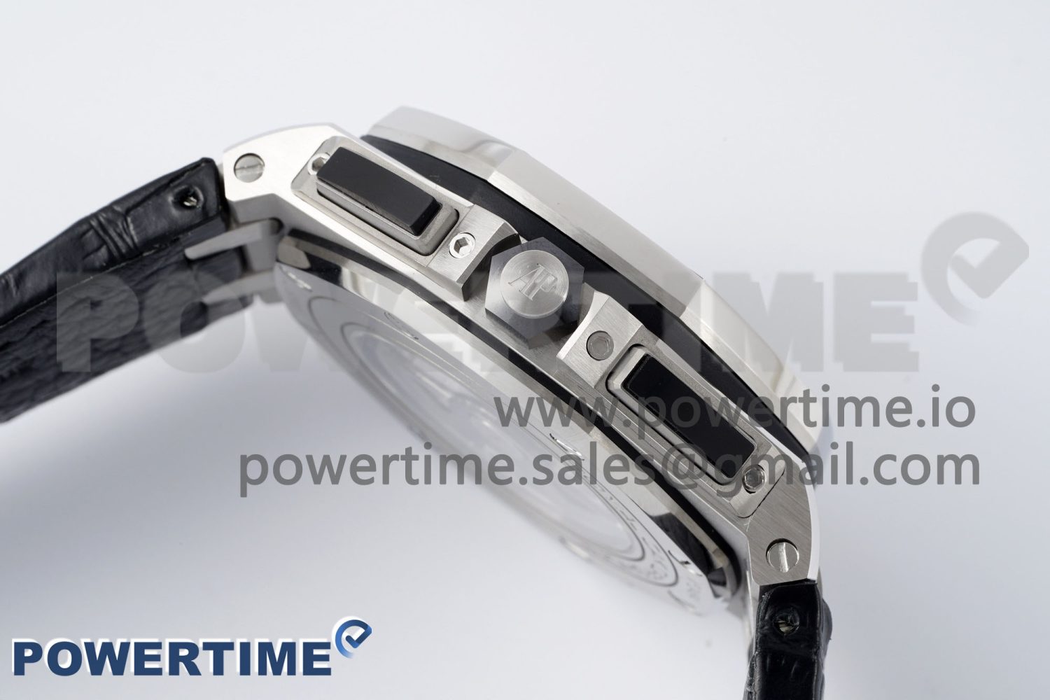 Royal Oak Offshore 44mm SS APF 1:1 Best Edition Black/Blue Dial on Black Leather Strap A3126 - Image 6