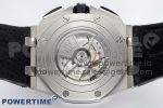 Royal Oak Offshore 44mm SS APF 1:1 Best Edition Gray/Blue Dial on Black Leather Strap A3126 - Image 8