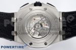 Royal Oak Offshore 44mm SS APF 1:1 Best Edition Gray/Blue Dial on Black Leather Strap A3126 - Image 9