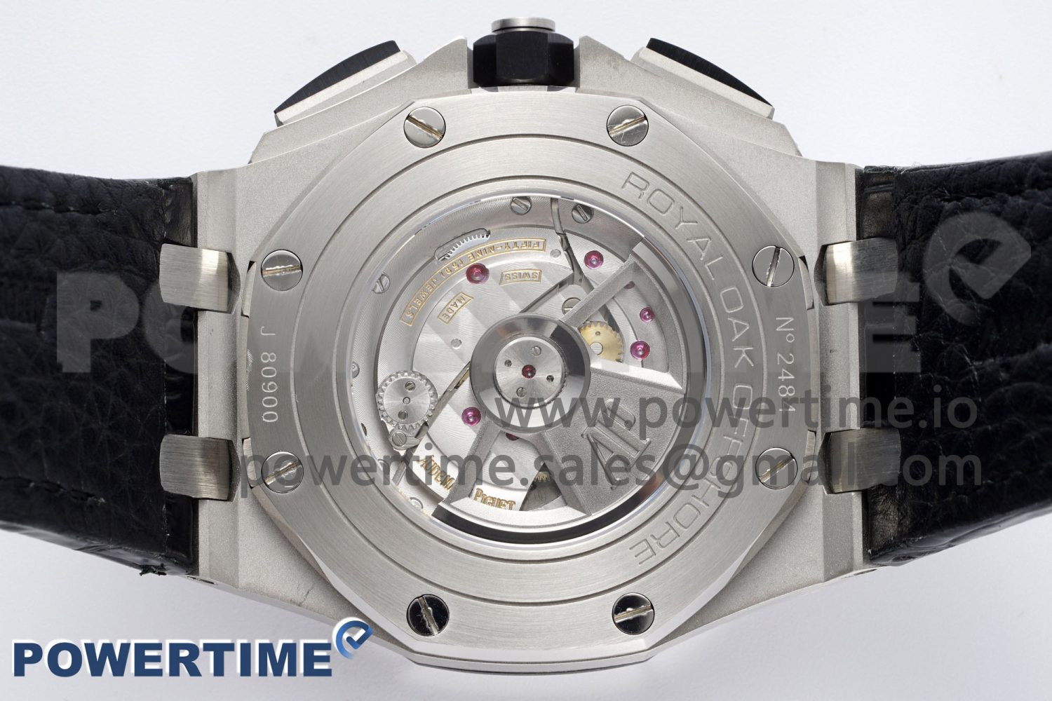 Royal Oak Offshore 44mm SS APF 1:1 Best Edition Black/Blue Dial on Black Leather Strap A3126 - Image 9