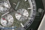 Royal Oak Offshore 44mm SS Green Ceramic Bezel APF 1:1 Best Edition Green/Silver Dial on Camo Rubber Strap A3126 - Image 5