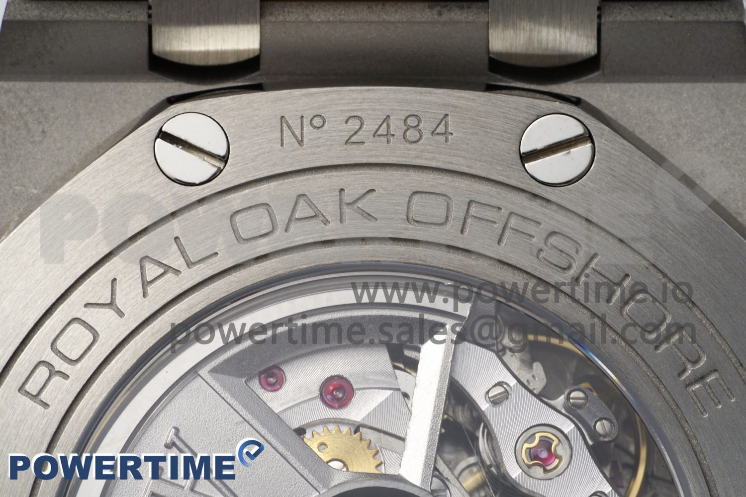 Royal Oak Offshore 44mm SS Green Ceramic Bezel APF 1:1 Best Edition Cream Dial on Camo Rubber Strap A3126 - Image 10