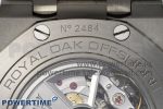 Royal Oak Offshore 44mm SS Green Ceramic Bezel APF 1:1 Best Edition Cream Dial on Camo Rubber Strap A3126 - Image 10