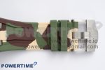 Royal Oak Offshore 44mm SS Green Ceramic Bezel APF 1:1 Best Edition Cream Dial on Camo Rubber Strap A3126 - Image 12