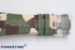 Royal Oak Offshore 44mm SS Green Ceramic Bezel APF 1:1 Best Edition Cream Dial on Camo Rubber Strap A3126 - Image 14