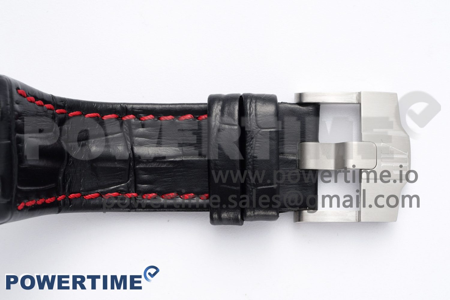 Royal Oak Offshore 42mm SS APF 1:1 Best Edition Black Dial on Black Leather Strap A3126 - Image 12